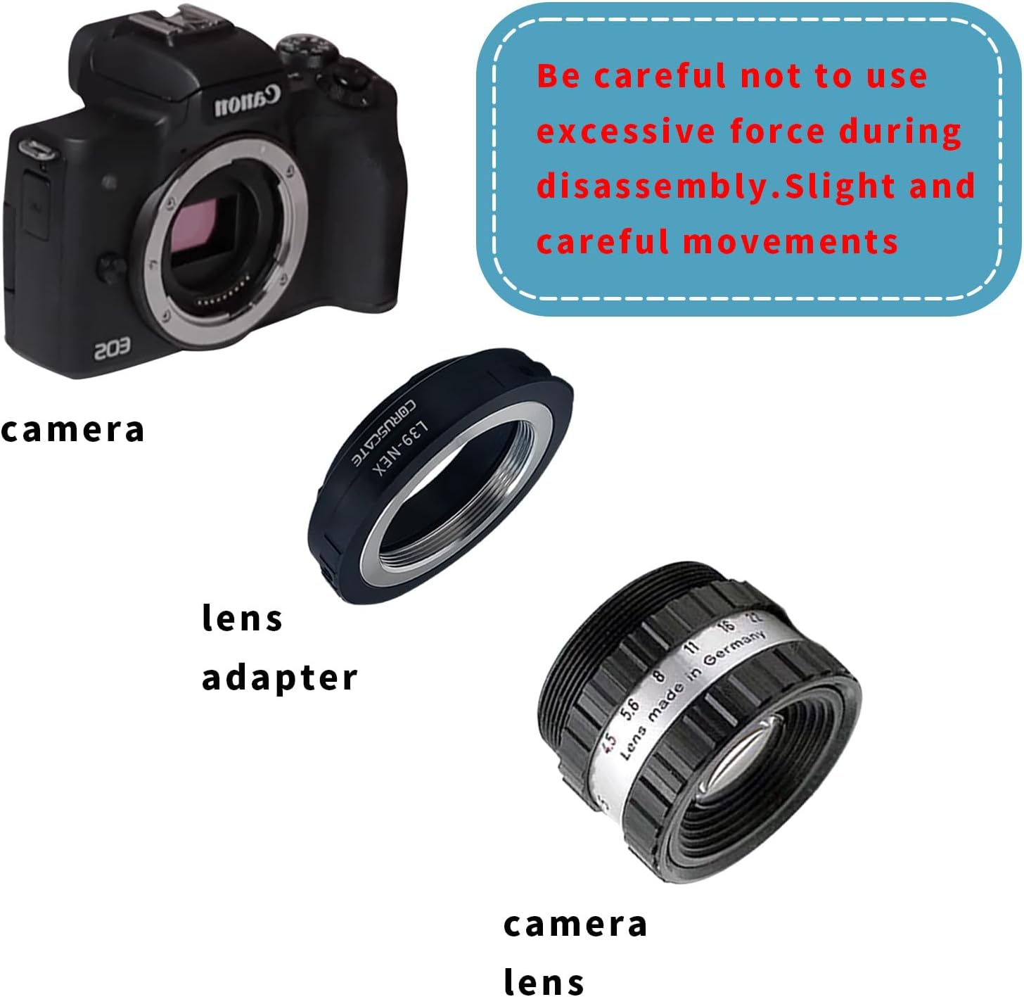 Thumbnail 4 de L39 to NEX Lens Mount Adapter for M39 LTM to Sony NEX E‑Mount Cameras