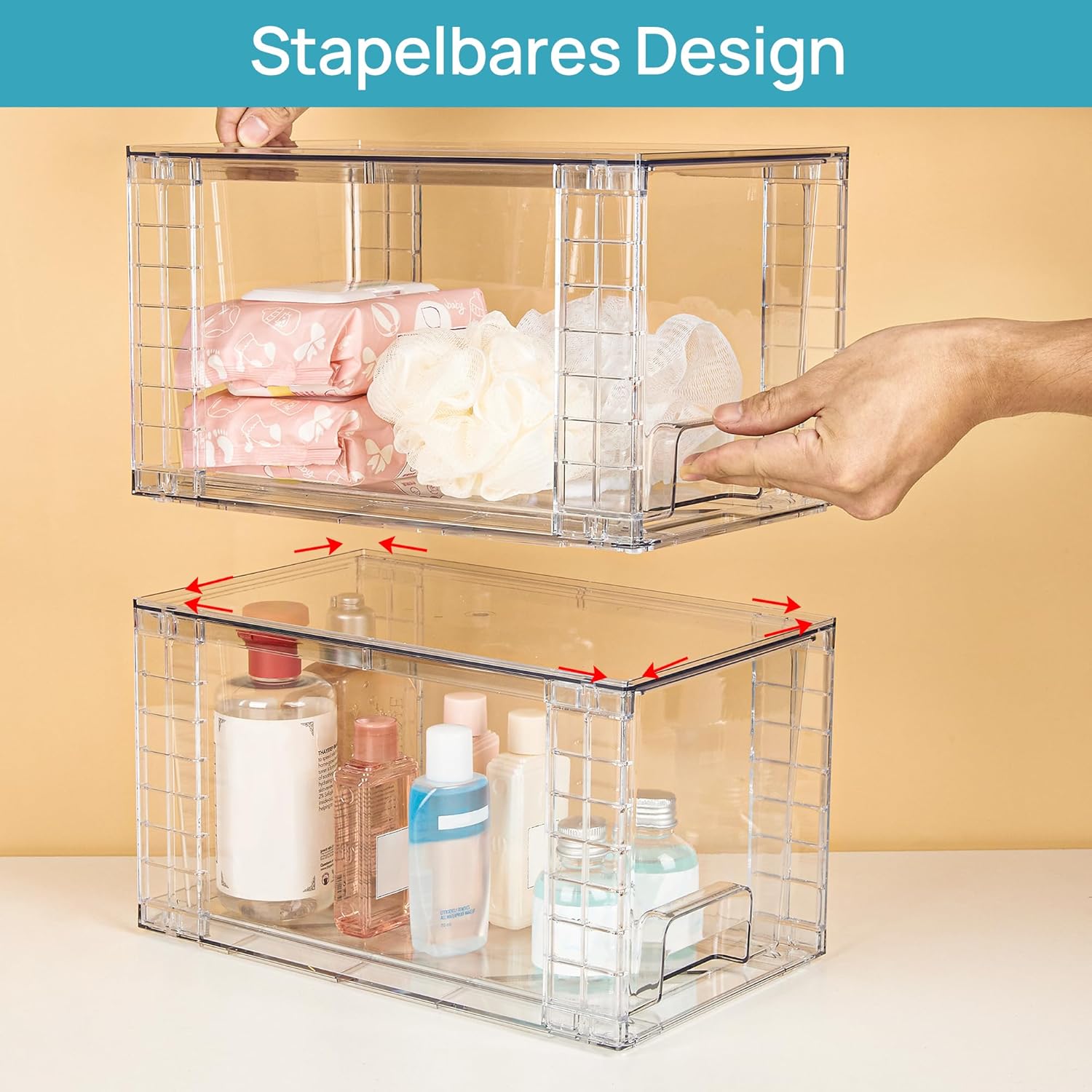 Thumbnail 3 de Vtopmart Acryl-Organizer 4er Set 30,5 cm