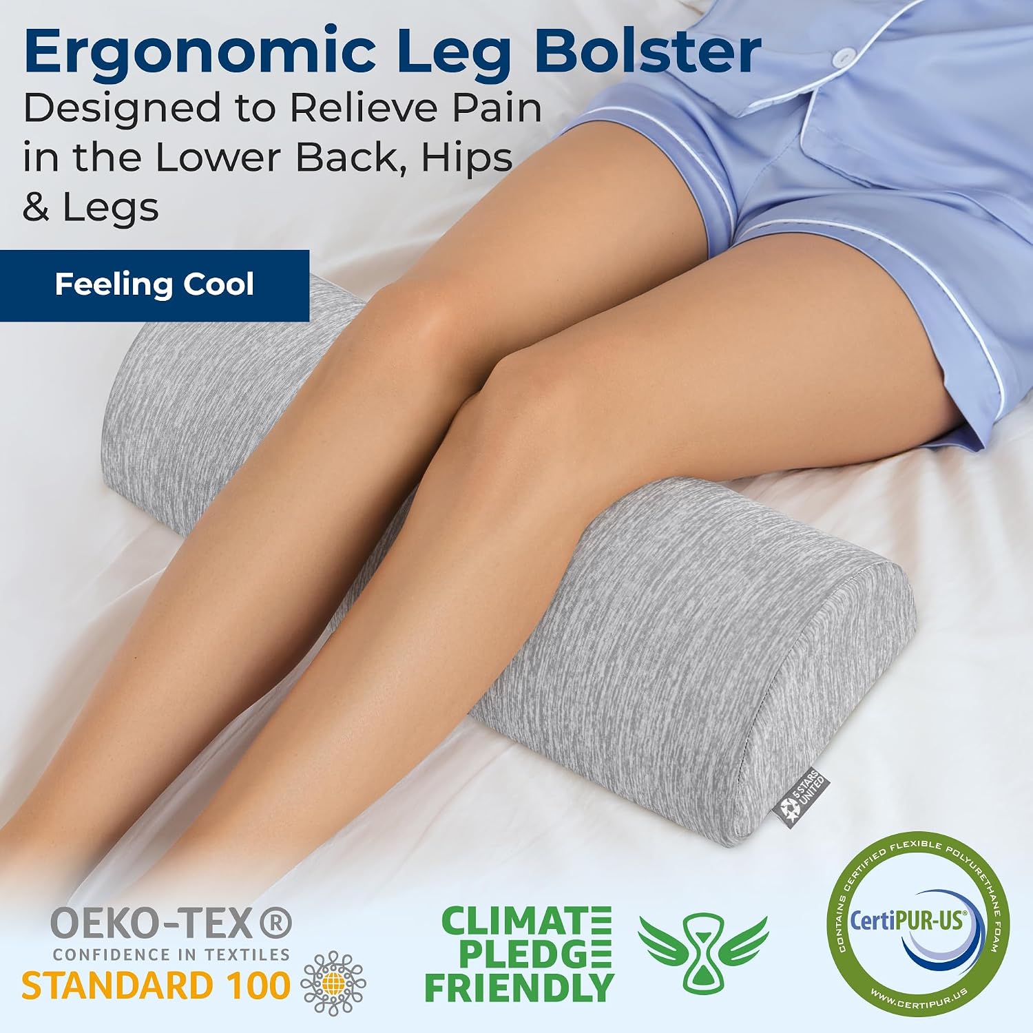 Detalle de 5 STARS UNITED Knee Pillow 1 for Back Sleeping