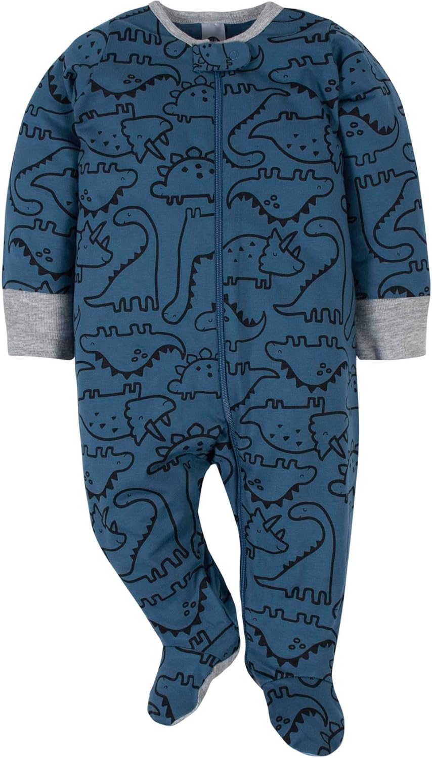 Thumbnail 1 de Gerber Sleep 'N Play Lot de 4 grenouillères pour bébé garçon – motif dinosaure