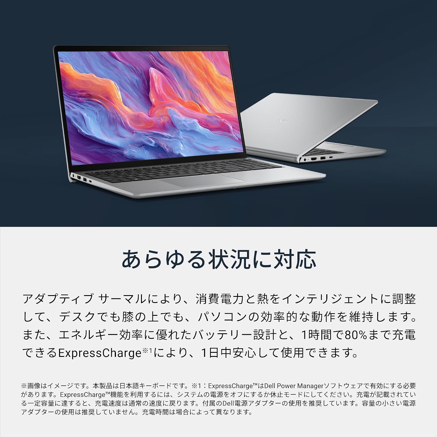 Thumbnail 6 de Dell 15 D15260（ND65-GNSA）15.6インチノートPC、Core Ultra 5・16GB・512GB SSD