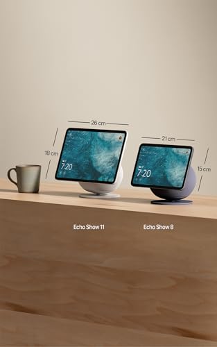 Detalle 2 de Amazon Echo Show 8 (neueste Generation) mit 8,7-Zoll-HD-Display, 3D-Audio und Alexa+ Early Access – Graphit