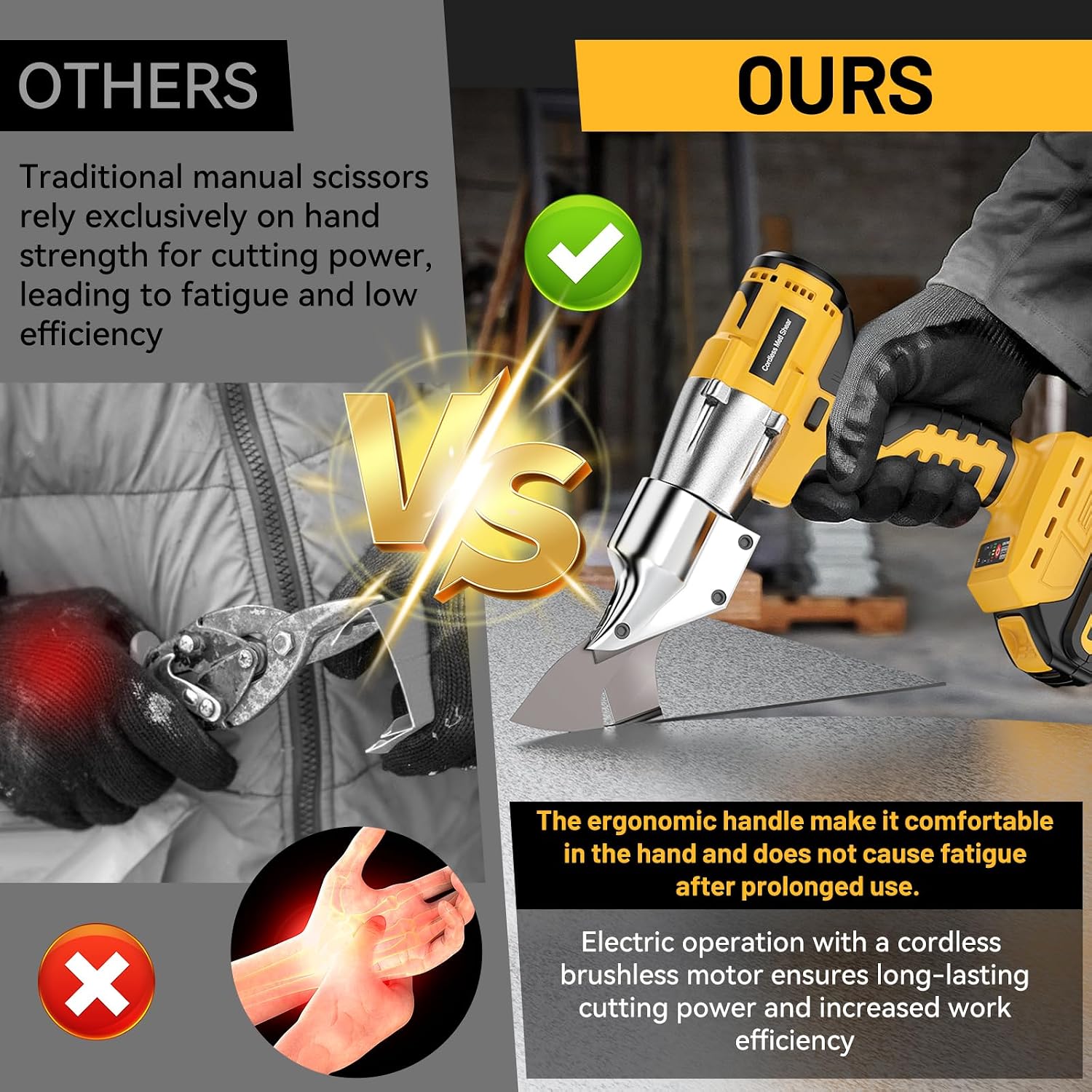 Thumbnail 6 de Cordless Sheet Metal Shears with 360° Pivoting Head