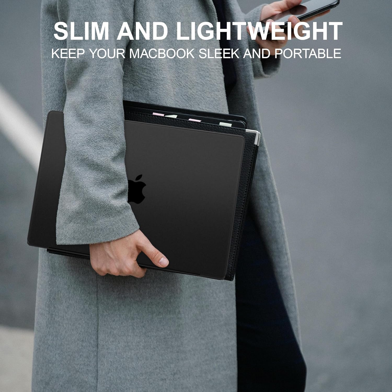 Thumbnail 6 de GPXIIZ Hülle für MacBook Pro 14 Zoll (2021–2026) – Ultradünnes Snap Case Cover in Space Schwarz