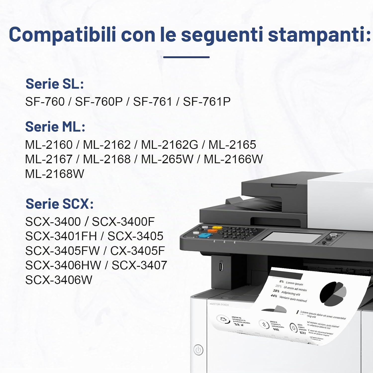 Detalle de Colorfly MLT-D101S Cartucce di Toner Nero Compatibili (2 pezzi) per Samsung – 1500 pagine
