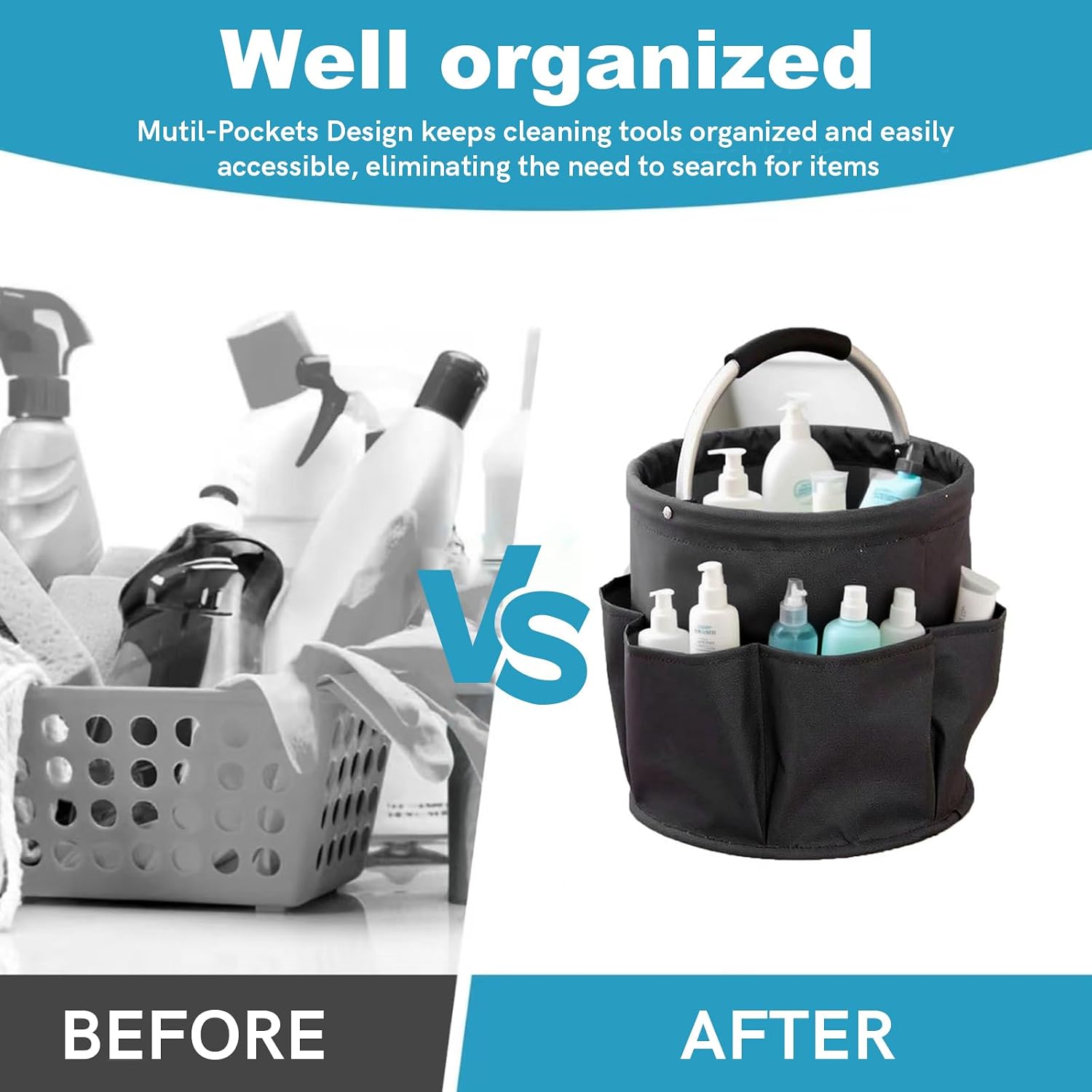 Thumbnail 3 de Wanheart Cleaning Caddy with Handle 18L