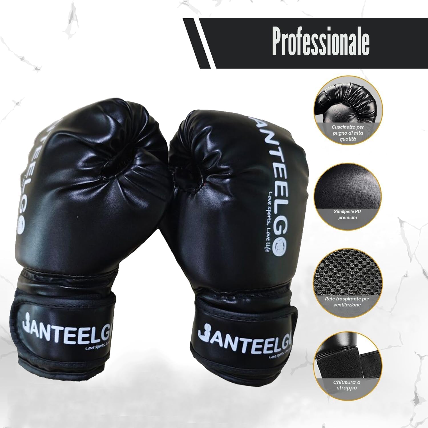 Thumbnail 3 de Sacco da Boxe da Terra JanTeelGO 150 cm con Guantoni per Bambini (3–12 anni)