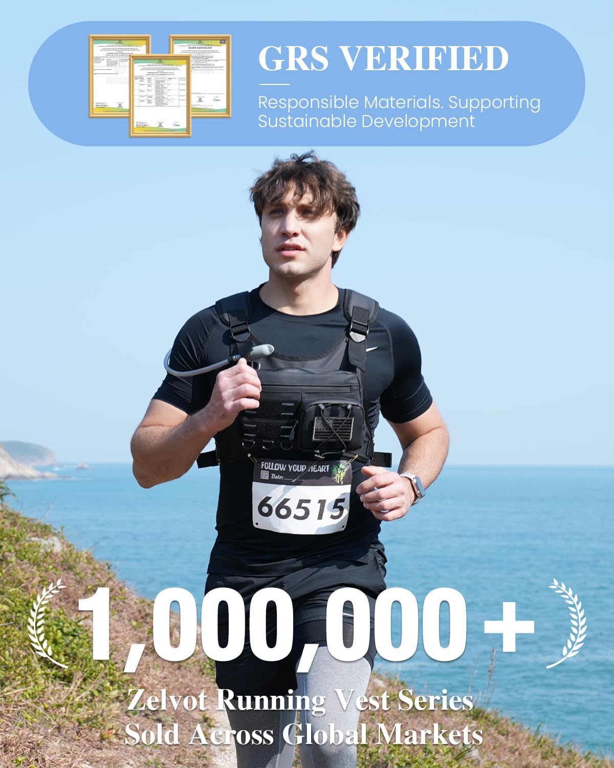 Thumbnail 6 de Zelvot Running Vest 2L Hydration Pack