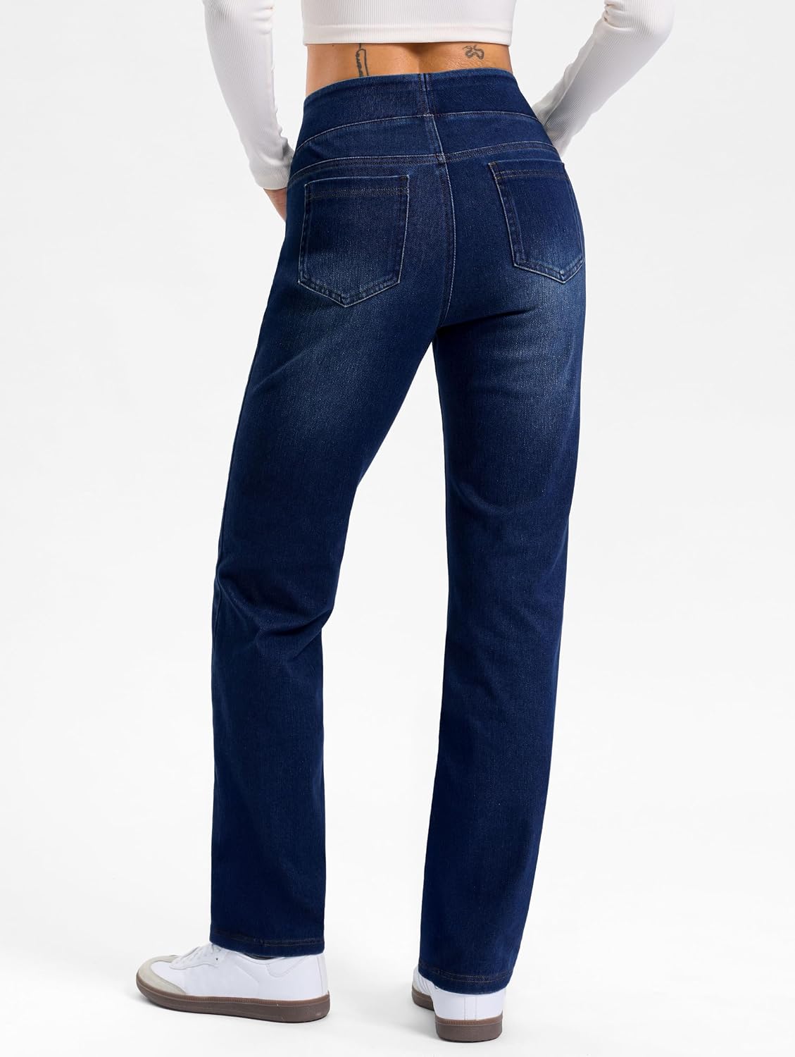 Thumbnail 1 de Rammus Straight Leg Jeans for Women, Pull-On Stretch Denim with Pockets
