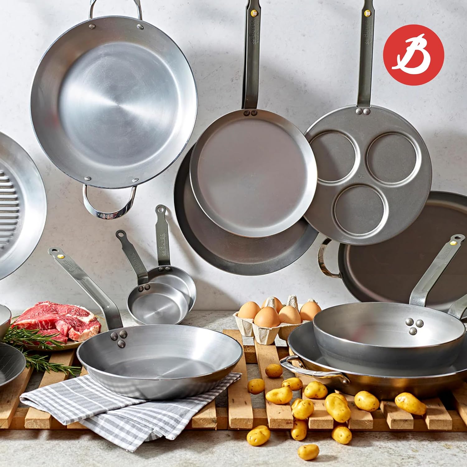 Thumbnail 6 de De Buyer Sartén de Crepes Hierro Mineral Ø30 cm