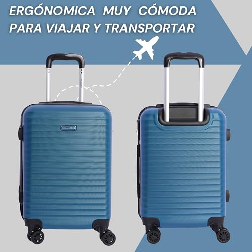 Thumbnail 3 de DON ALGODON Maleta de Cabina Ryanair 55x40x20 cm con 4 ruedas y candado – Azul