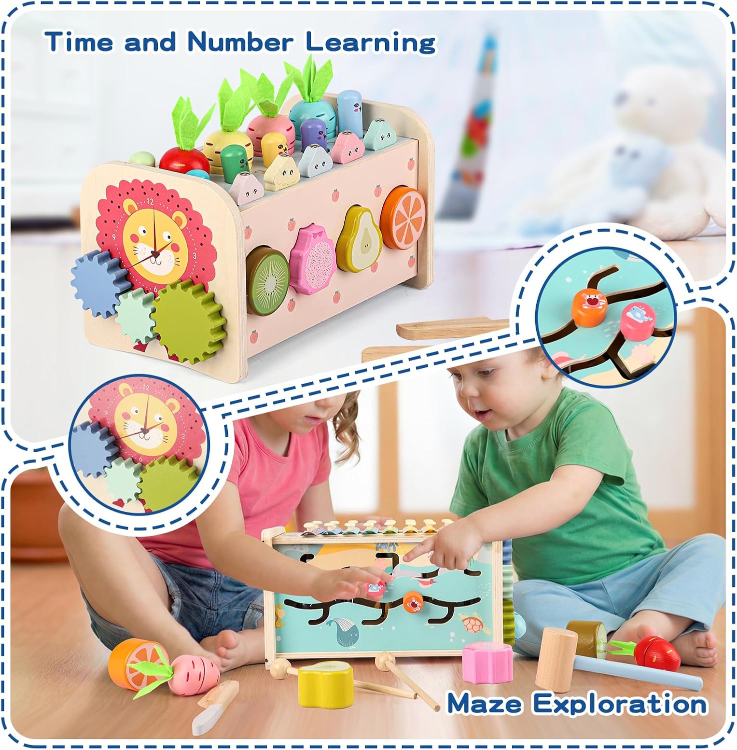Thumbnail 4 de Montessori Spielzeug Motorik 1 Jahr Holz