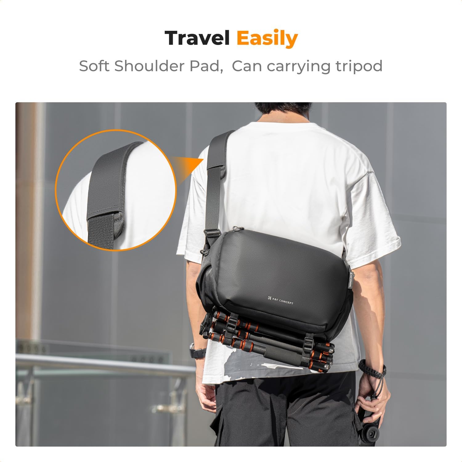 Detalle 1 de K&F CONCEPT Kamera-Rucksack Groß L für DSLR