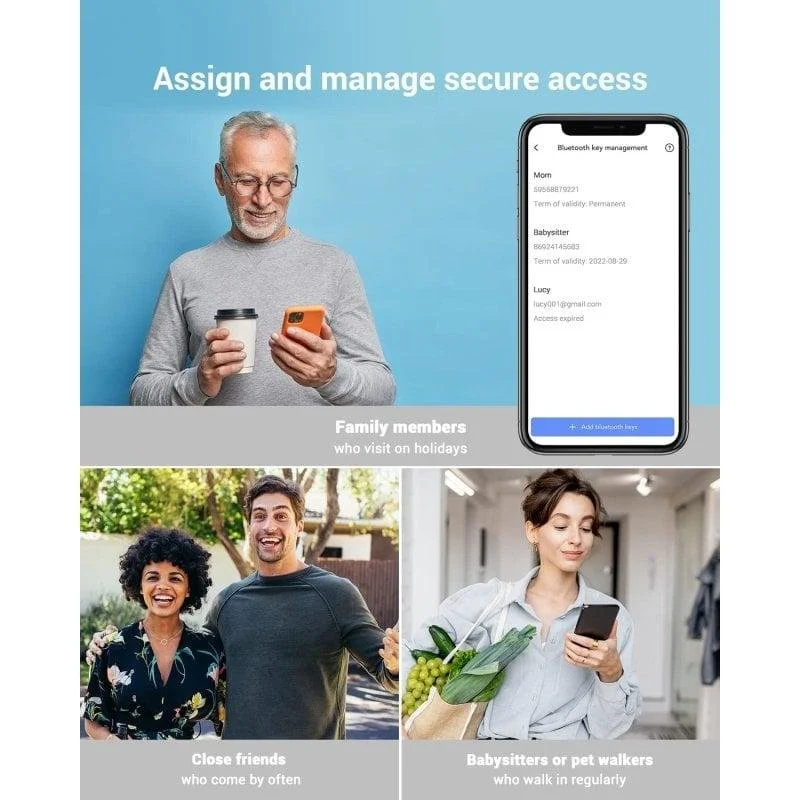 Detalle de EZVIZ DL01S Kit Cerradura Inteligente 🔒 con Teclado y Gateway