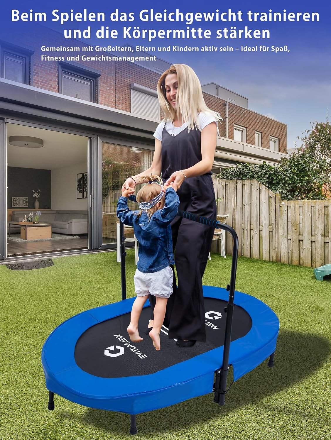 Thumbnail 6 de Welmotive Ovales Indoor Trampolin 92×142 cm