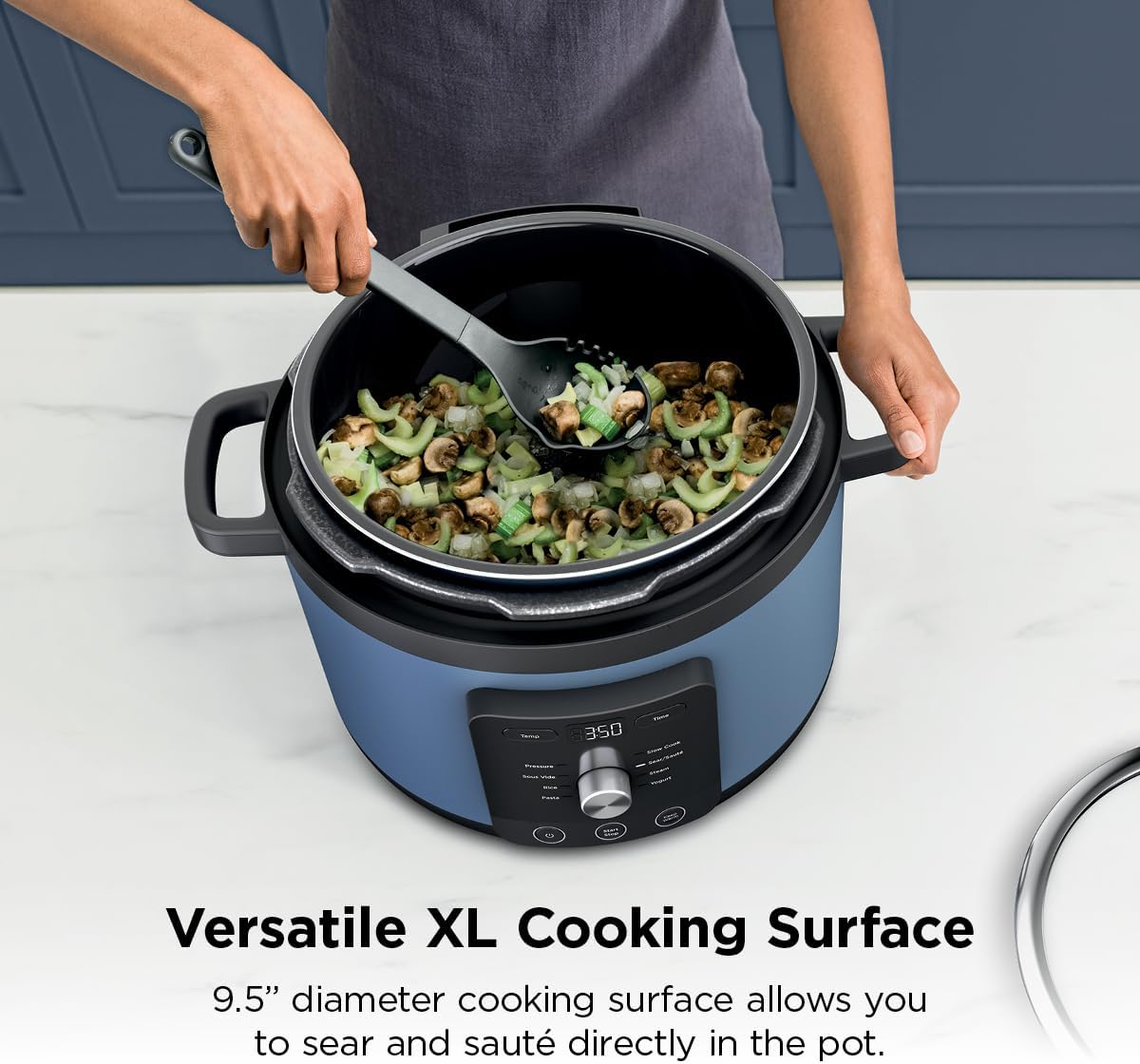 Thumbnail 3 de Ninja HyperHeat 9-in-1 Electric Pressure Cooker (PC201) — 6.5 Qt Multi Cooker with Sear/Sauté, Slow Cook & Sous Vide