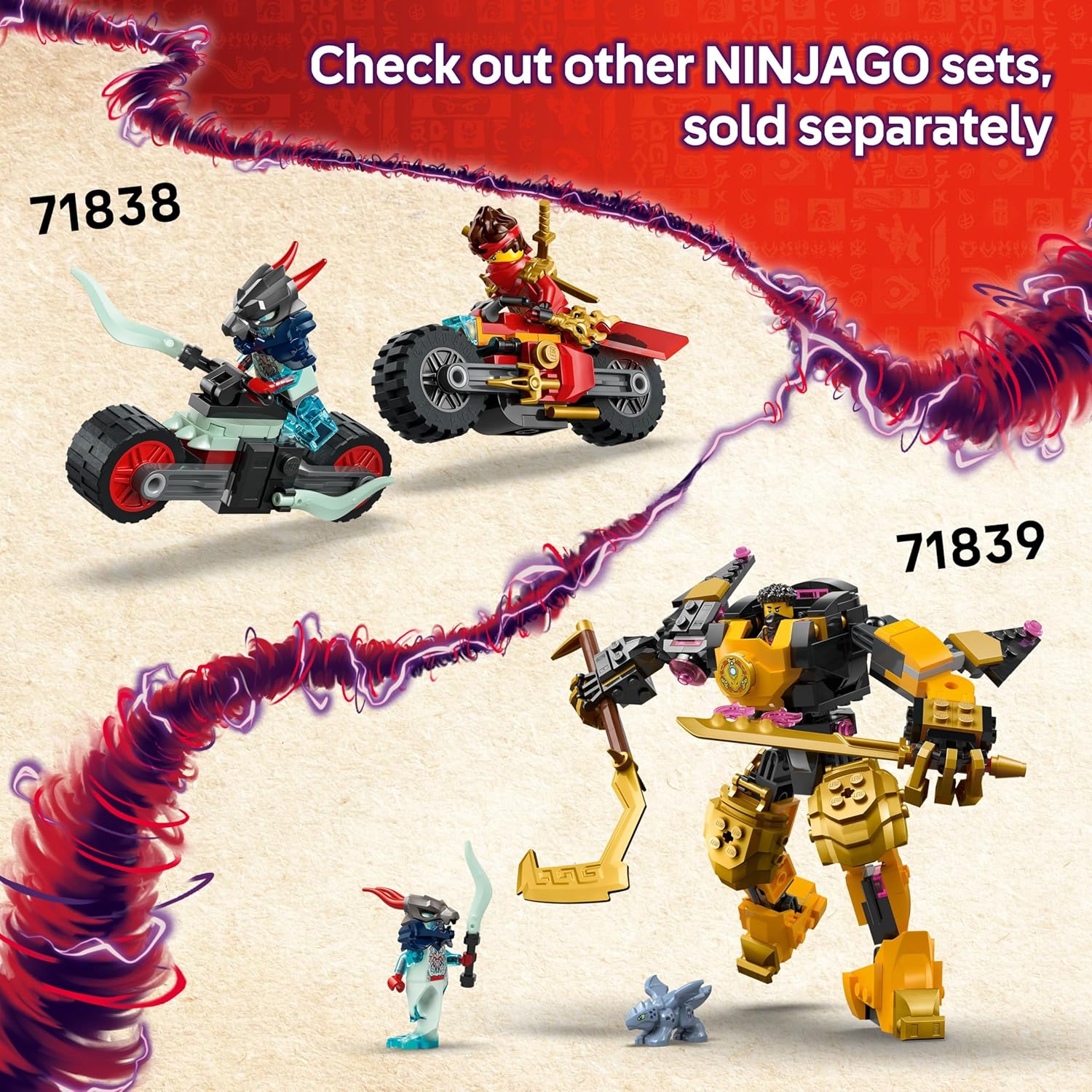 Thumbnail 6 de LEGO NINJAGO Rontu the Master Dragon Toy – 71842