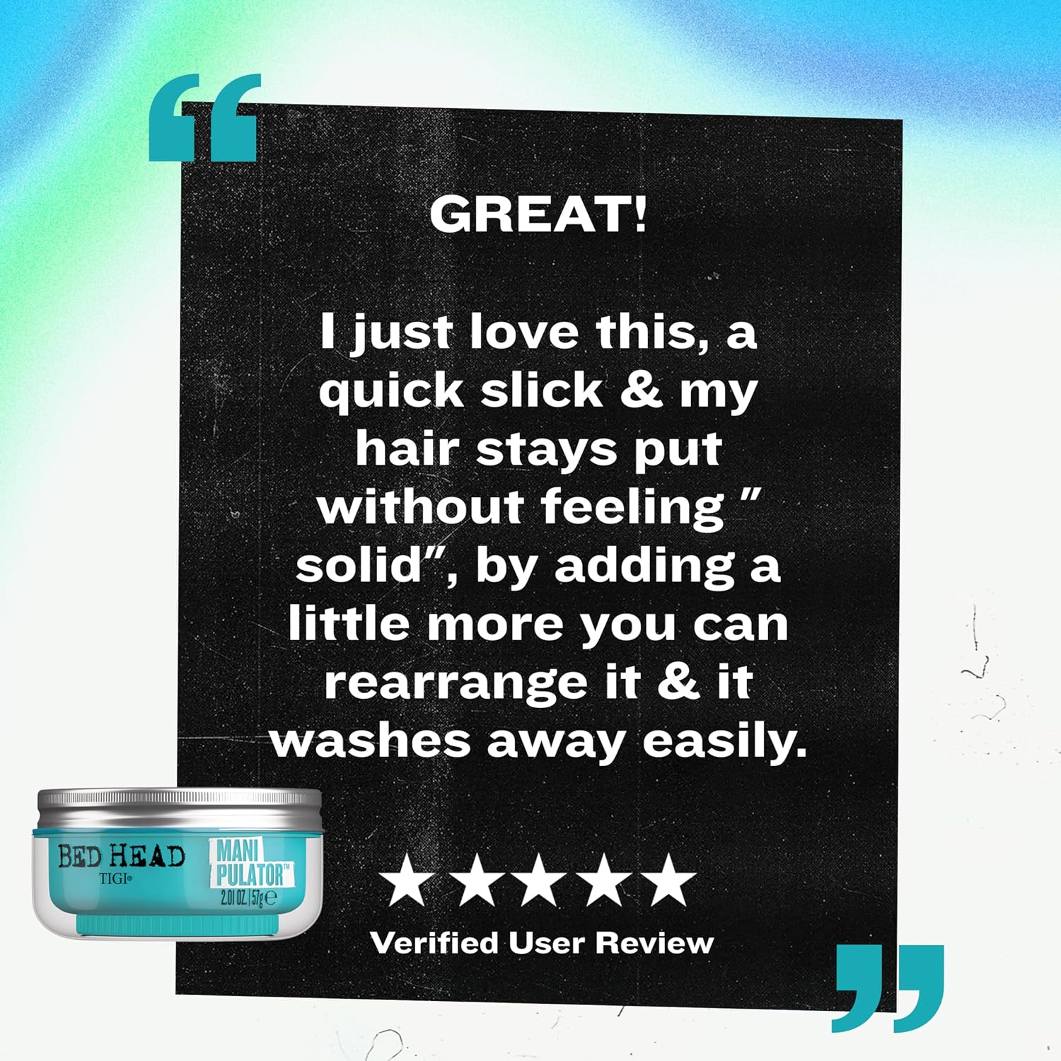 Thumbnail 6 de Bed Head by TIGI Manipulator Texturpaste – stark halt, natürliche Optik (57 g)