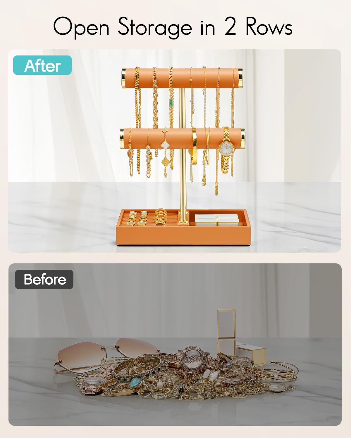 Detalle de VLANDO Jewelry Organizer, 2-Tier