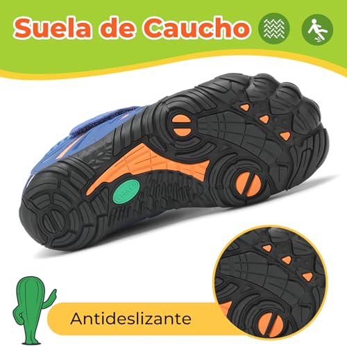 Thumbnail 4 de SAGUARO zapatillas barefoot minimalistas para niña y niños, suela antideslizante y zero drop