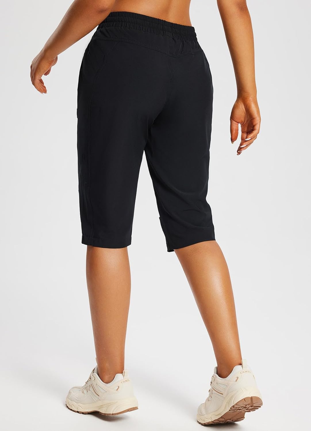 Thumbnail 1 de baleaf Women’s 15" Hiking Shorts Long Bermuda Cargo Capris (Lightweight, Quick Dry, Elastic Waist)