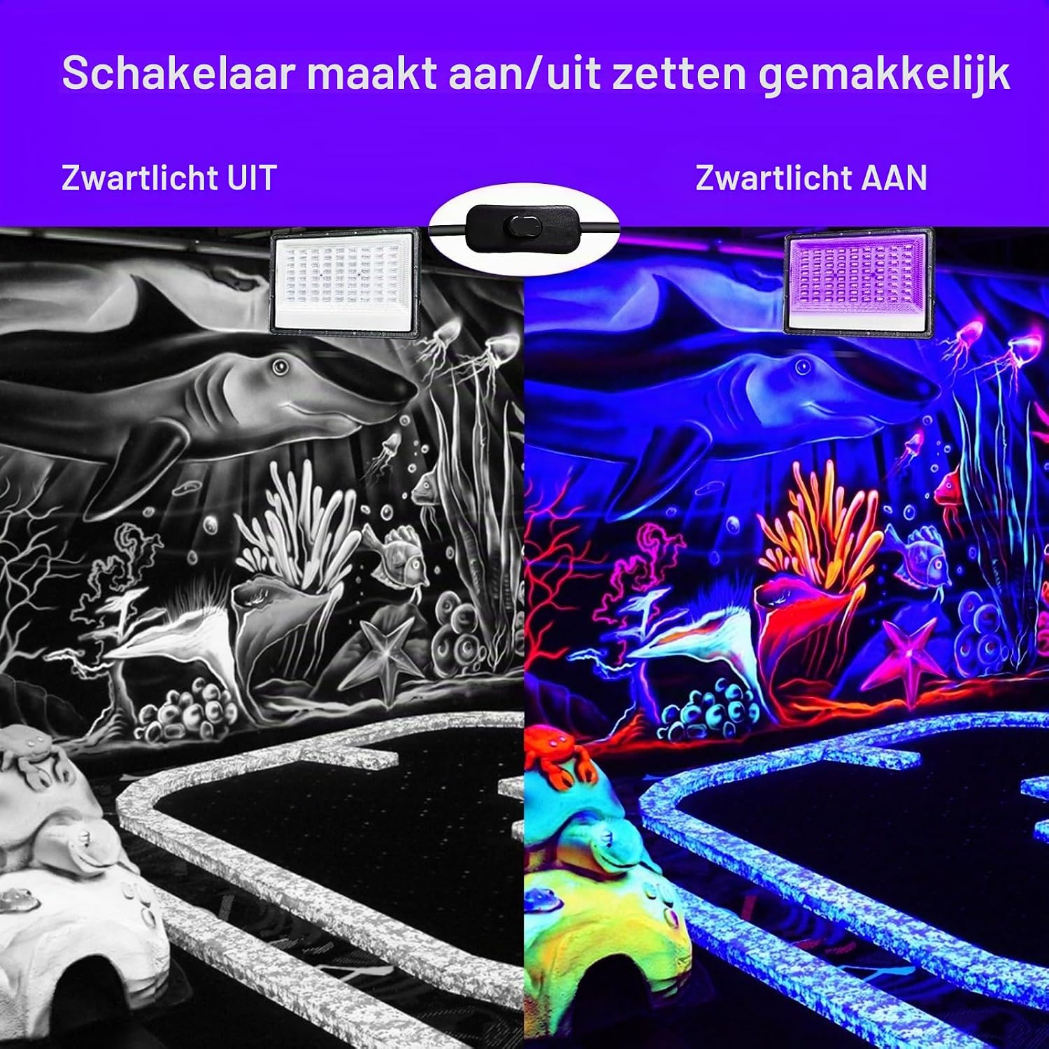 Thumbnail 3 de CREATESTAR LED Black Light 50W-1P UV-schijnwerper 50 W, IP66, 395 nm