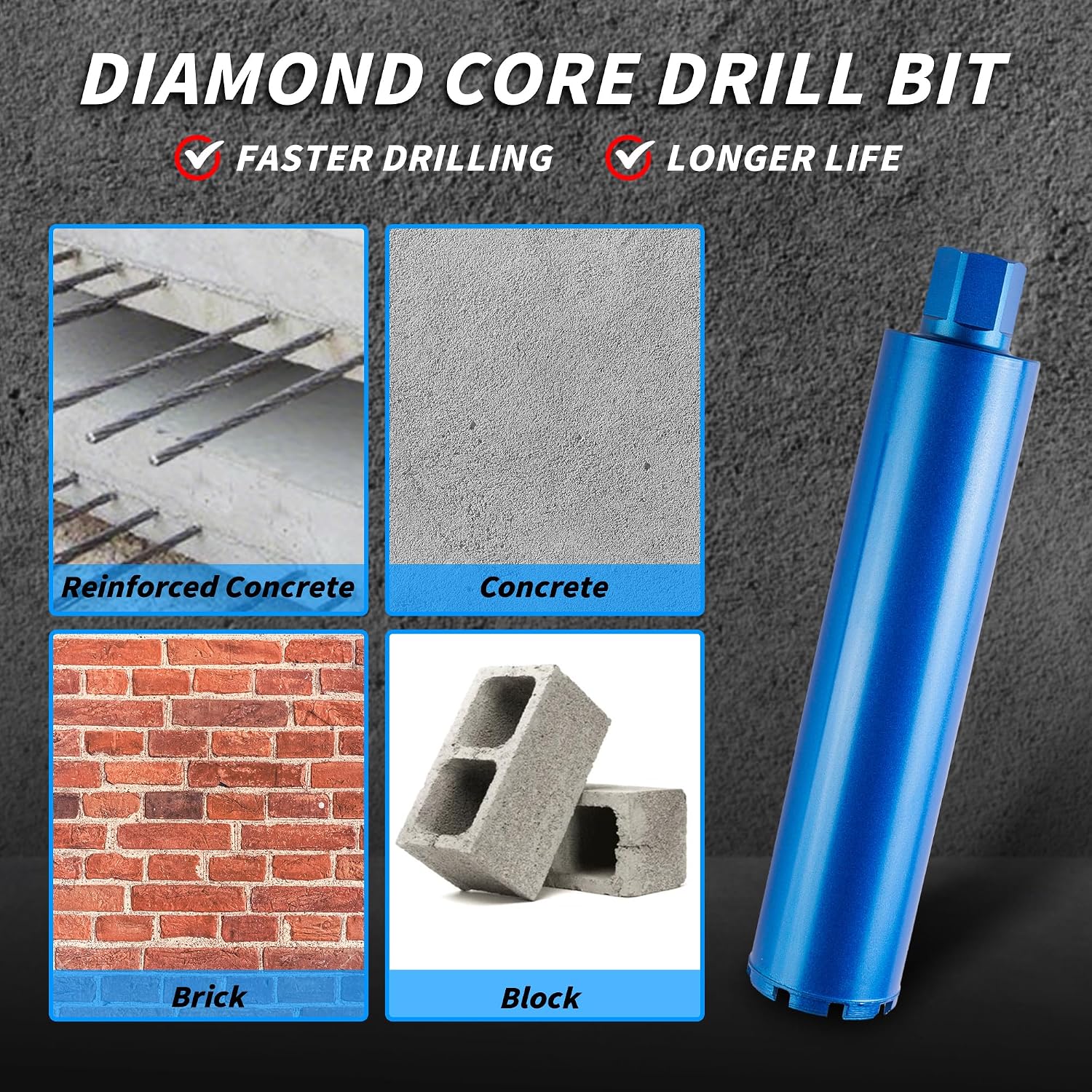 Detalle 2 de ORIXTREME Wet Diamond Core Drill Bit, 46 mm