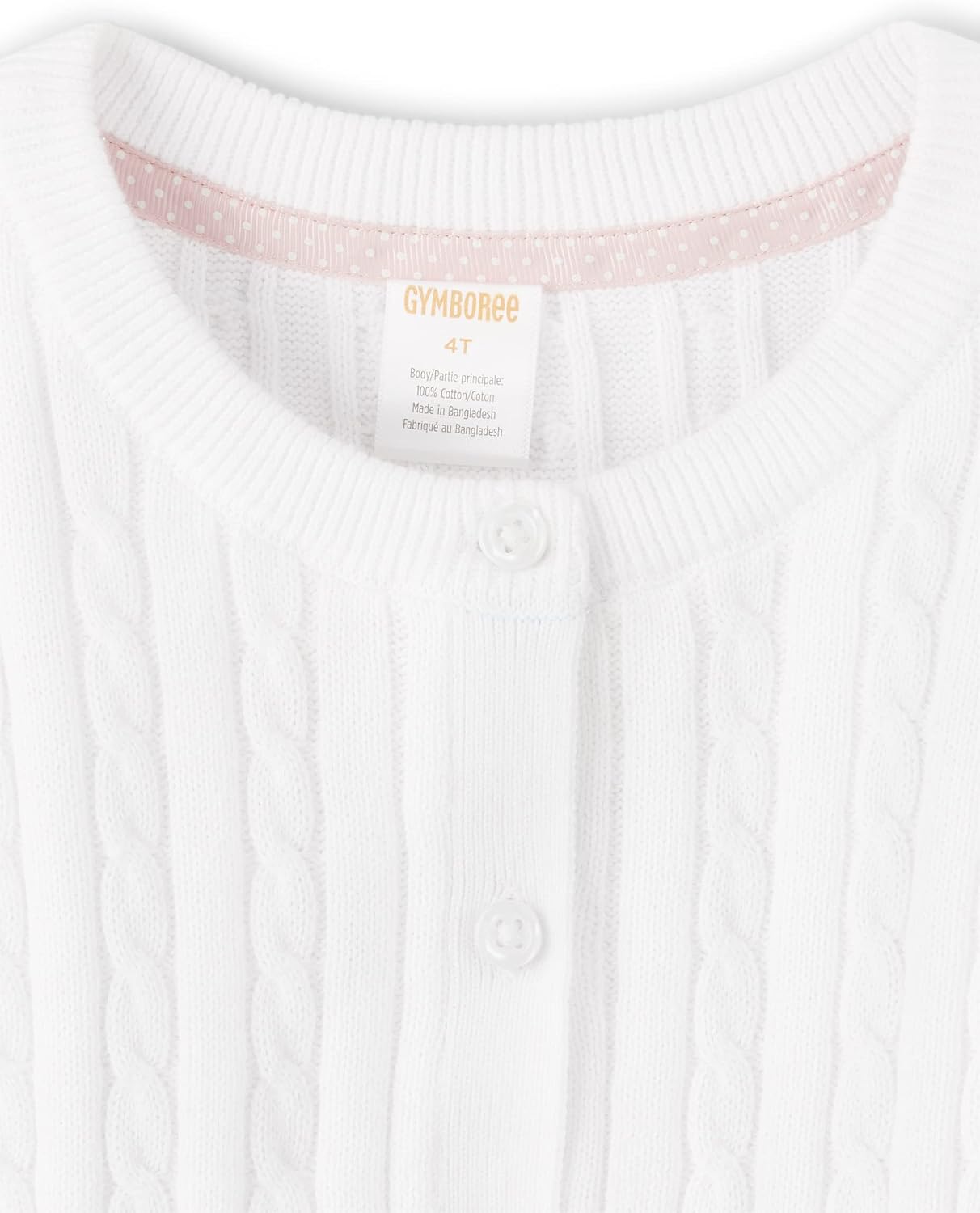 Detalle 1 de Gymboree 3045458 Baby Girls’ & Toddler Long-Sleeve Cable-Knit Cardigan