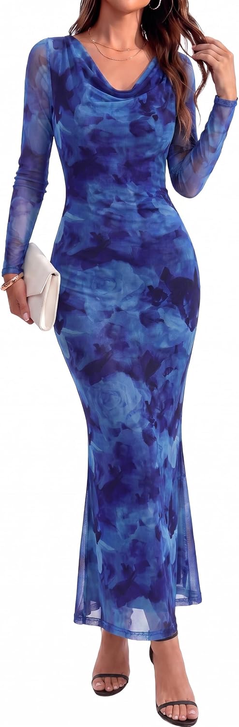 Thumbnail 6 de GRACE KARIN Long Sleeve Maxi Dress