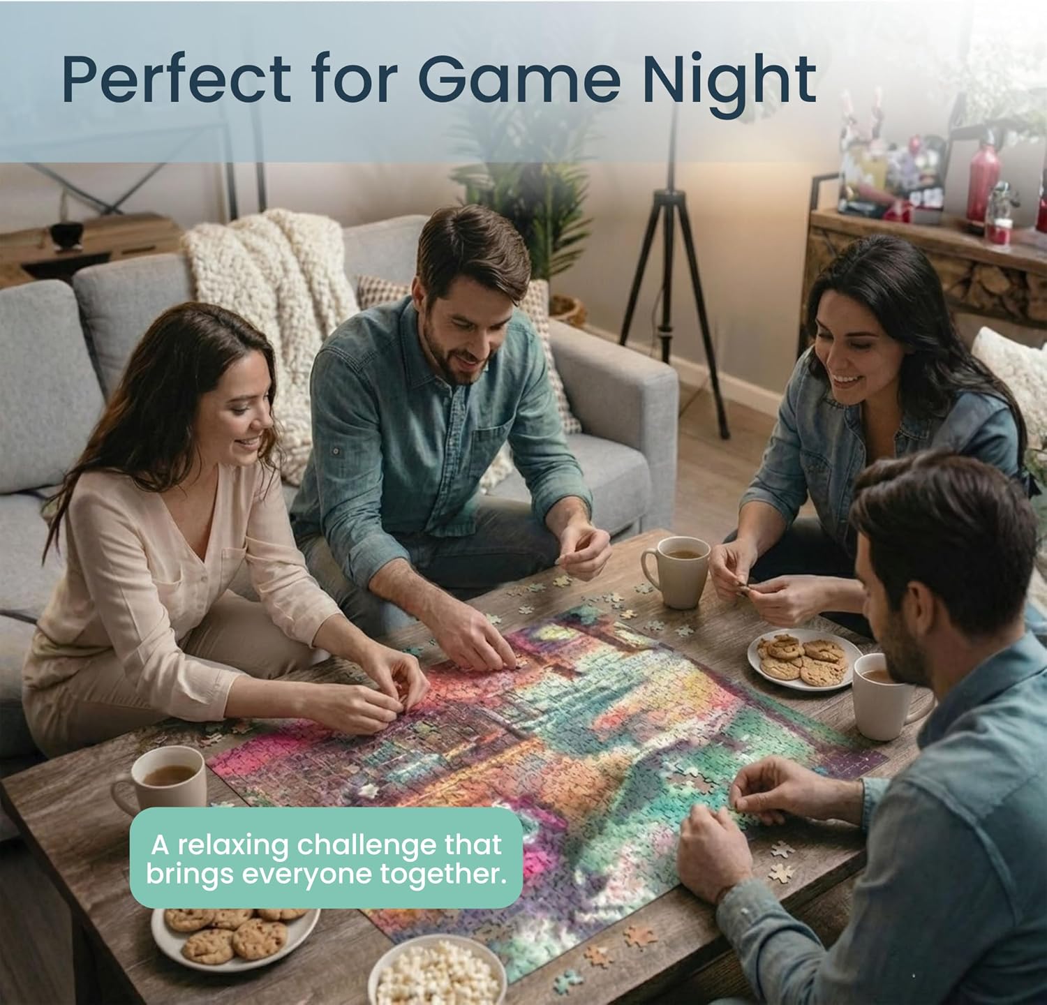 Detalle 2 de Prime Time Puzzles 1000 Piece Jigsaw Puzzle