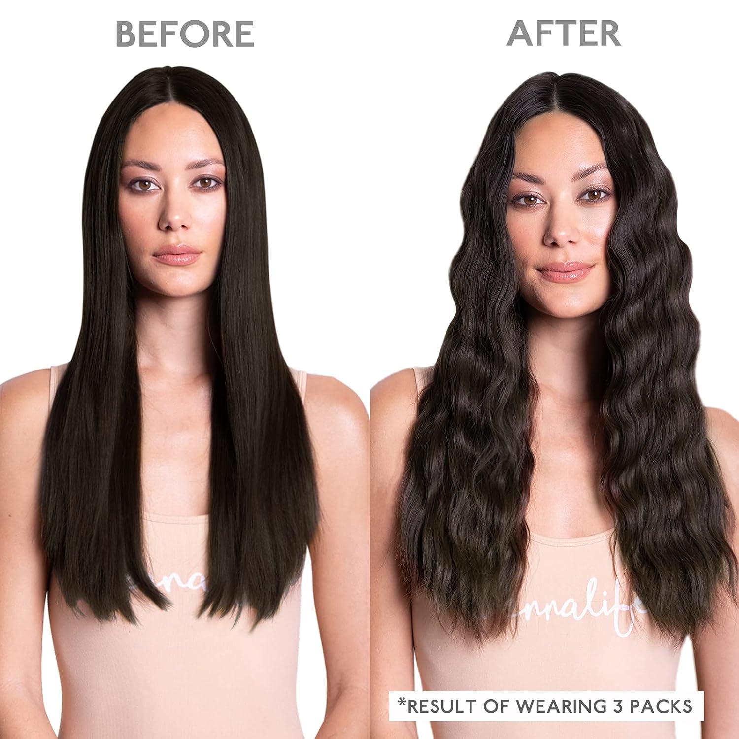 Thumbnail 4 de WENNALIFE Tape-in Hair Extensions: Remy Human Hair, Dark Brown, 14-inch, 20pcs