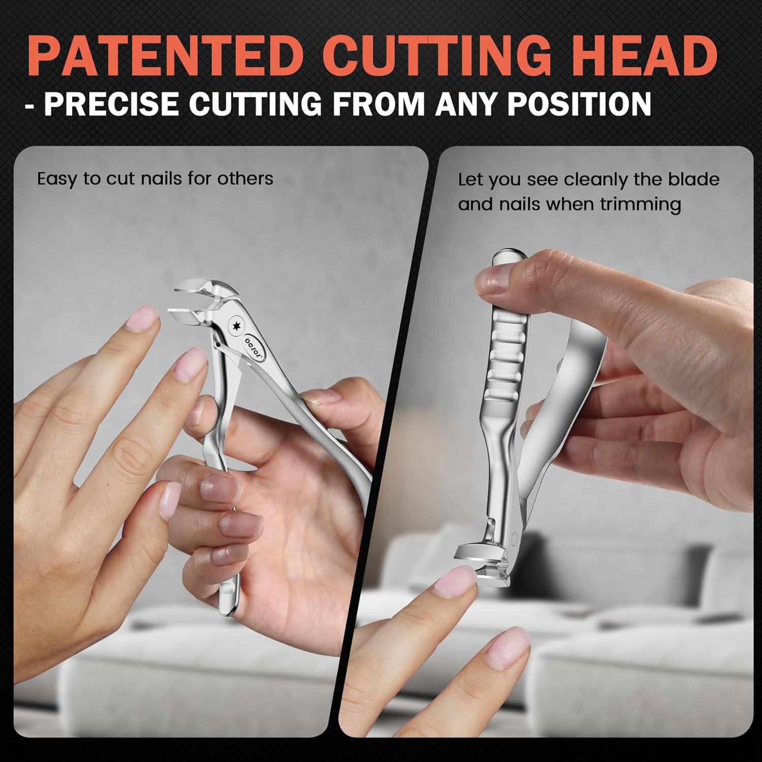 Detalle 1 de BEZOX ergonomic nail clipper, 0.6 inch