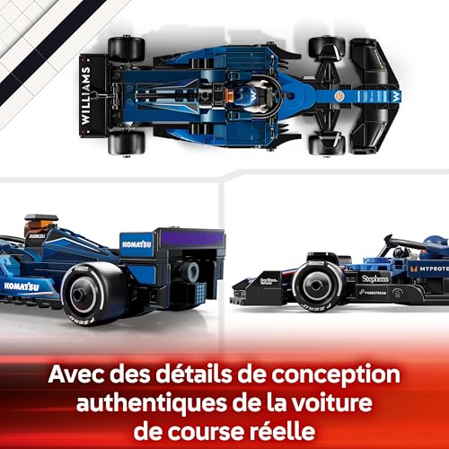Detalle de LEGO Speed Champions Voiture F1 Williams Racing FW46 (77249) – Maquette LEGO pour enfants dès 10 ans