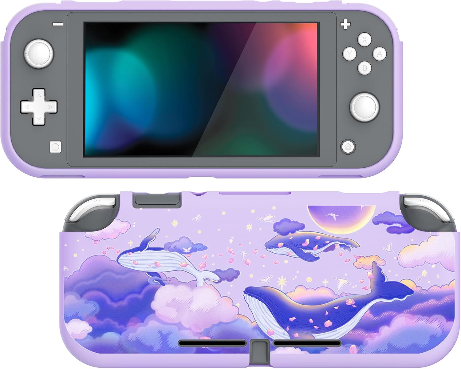 Detalle de PlayVita Custom Protective Case for Nintendo Switch Lite — Whale in Dream