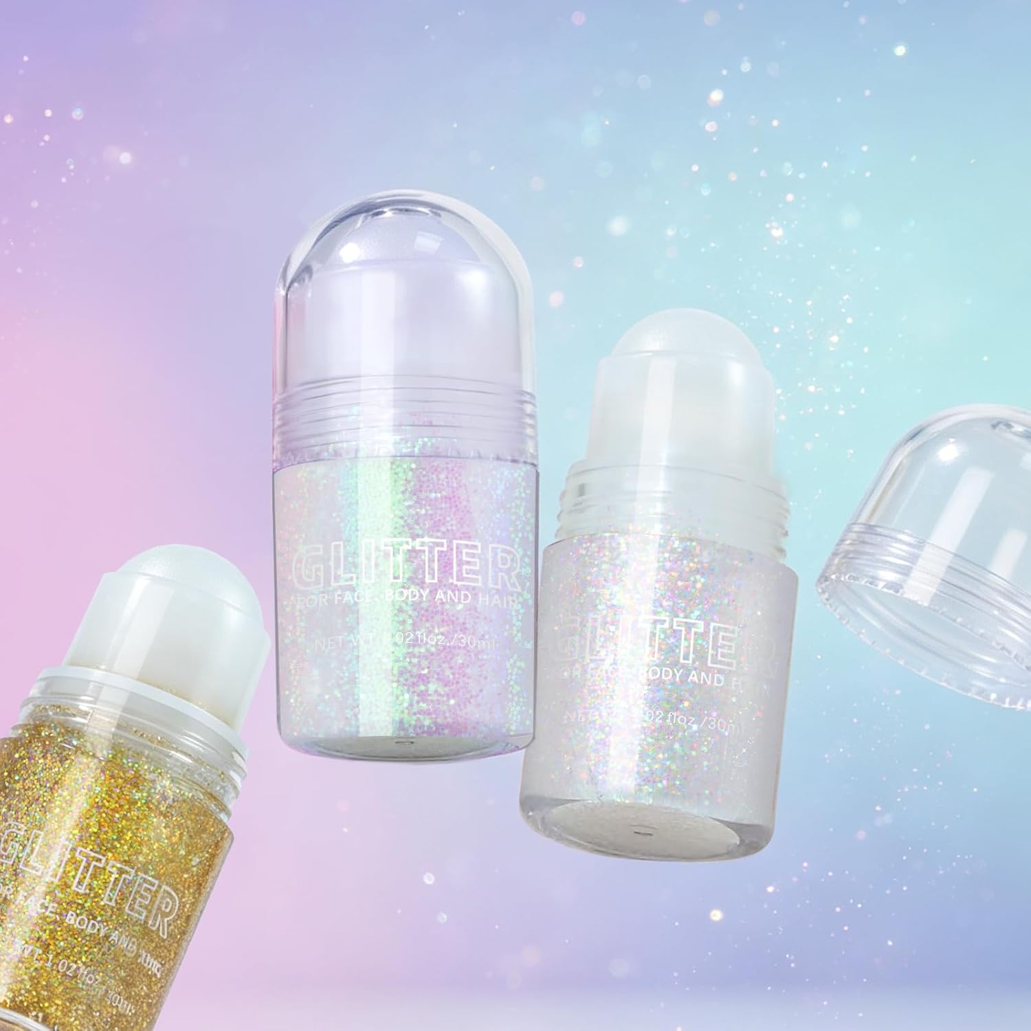 Thumbnail 6 de Noerrors Roll-on Holographic Body Glitter Gel – Mermaids, Festival Sparkle & Multi-Use Glow