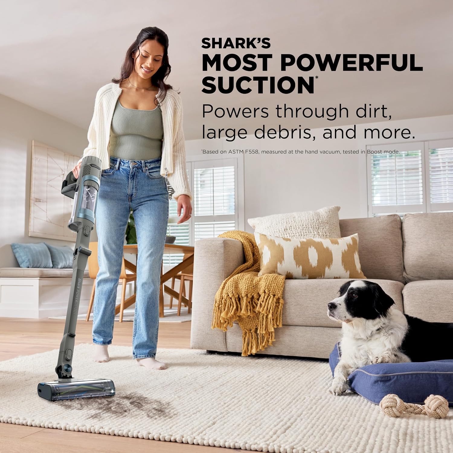 Detalle de Shark PowerDetect Clean & Empty IP3225 Cordless Stick Vacuum, Auto-Empty, HEPA
