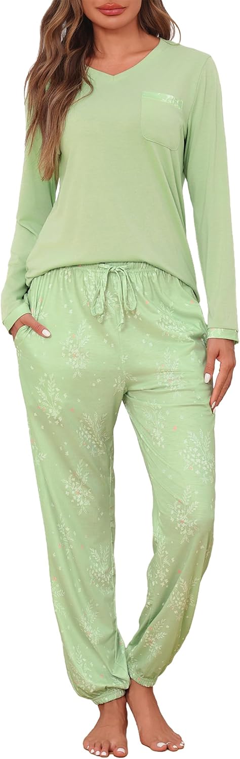 Thumbnail 6 de Jahetuul Pyjama Femme Hiver coton col V avec poches