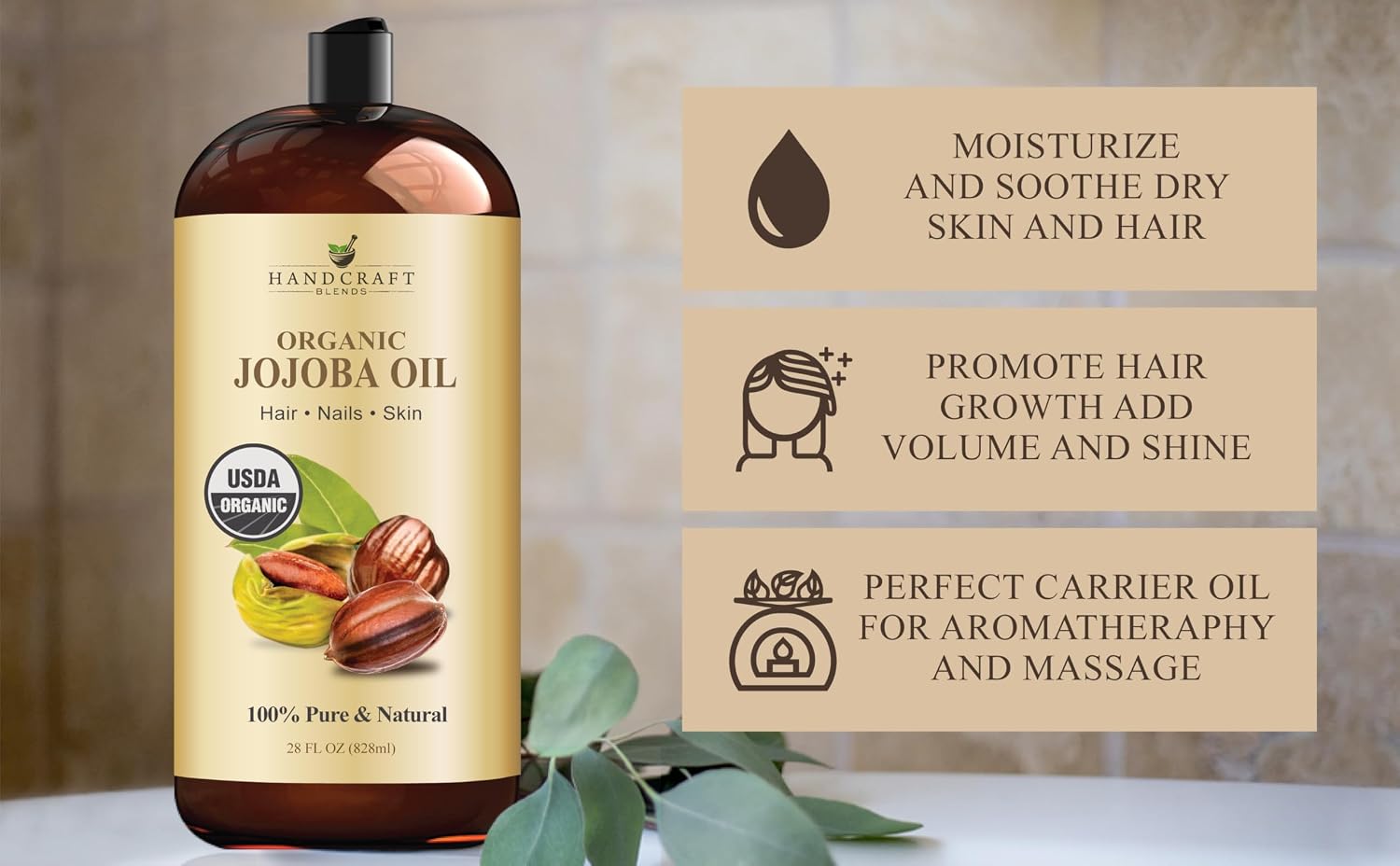 Thumbnail 4 de Handcraft Blends Jojoba Oil 28 Fl Oz