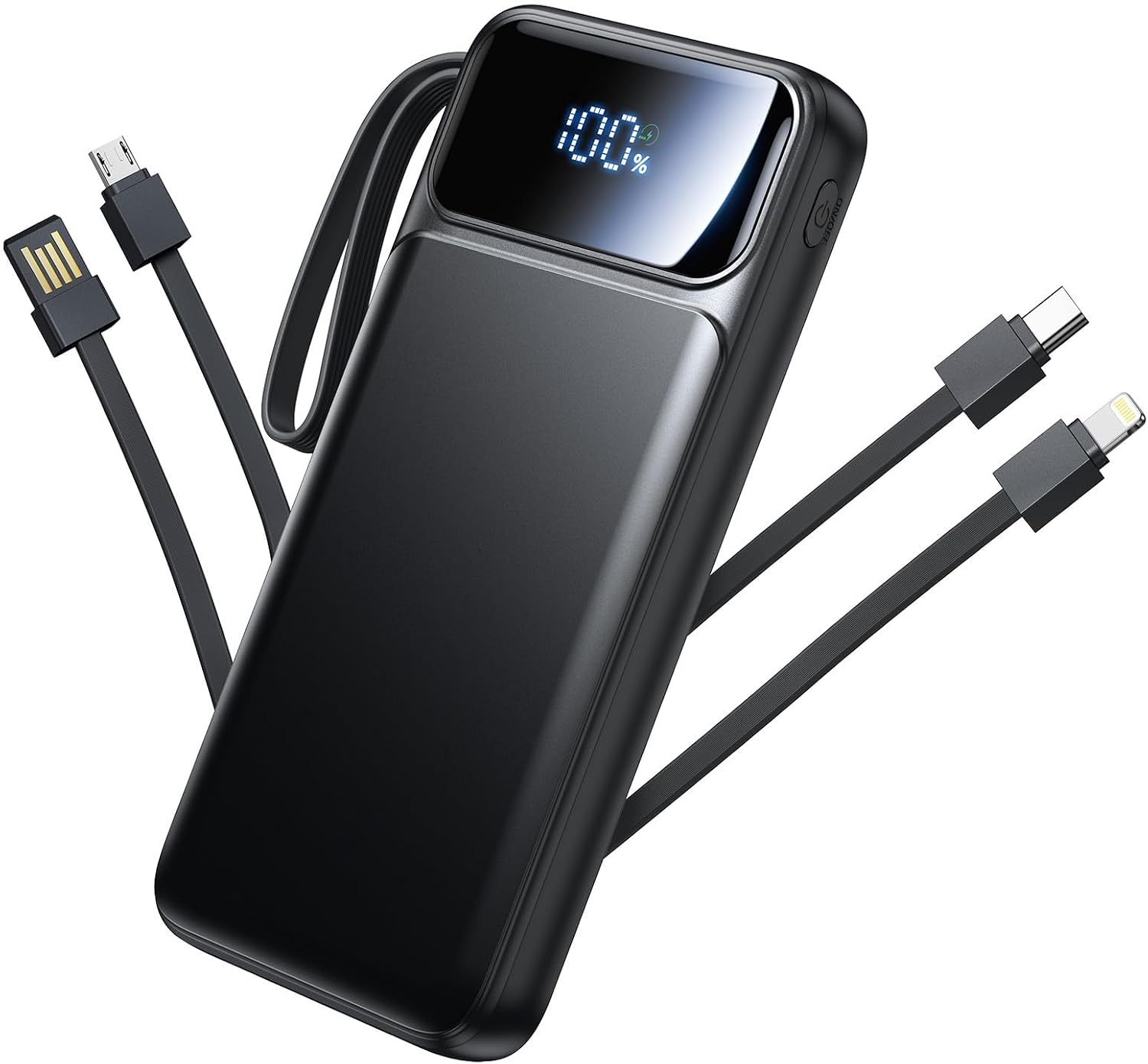 Detalle de Aioneus RE-DX271 10000mAh Power Bank with Built-In Cables, 22.5W
