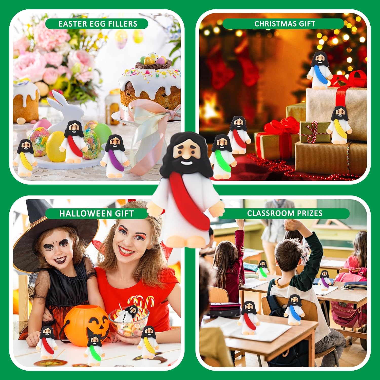Detalle de URSKYTOUS 25-Pack Mini “Little Jesus” Figurines for Easter Eggs, Sunday School Crafts & Gifts