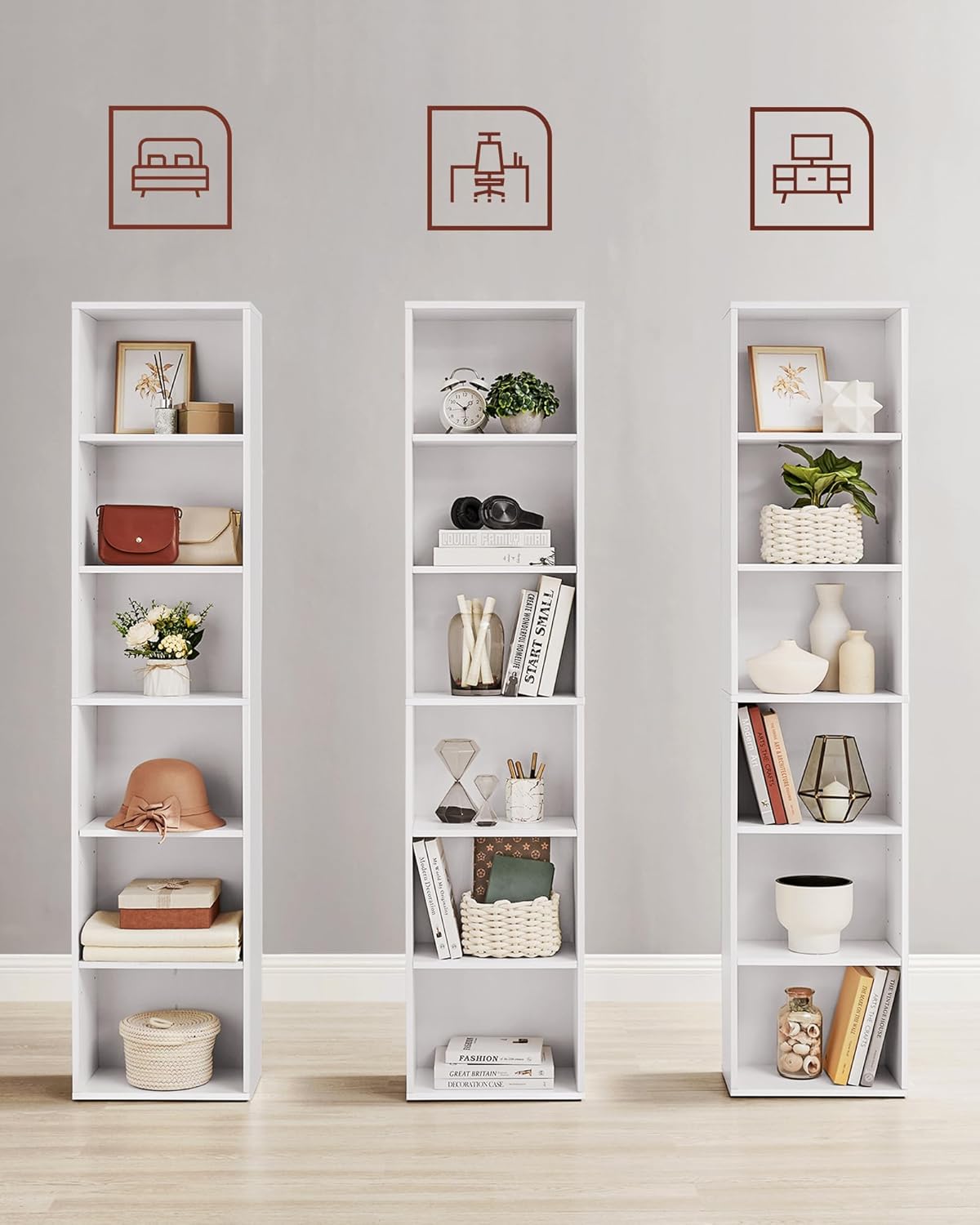 Thumbnail 6 de VASAGLE LBC167T14 Libreria 6 ripiani 24×40×178,5 cm