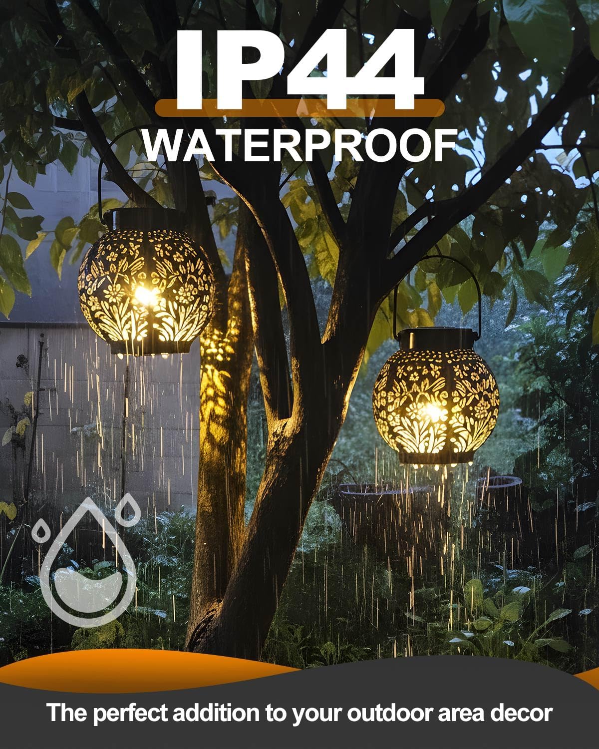 Detalle 1 de KALAHOL Solar Lanterns 2 Pack for garden