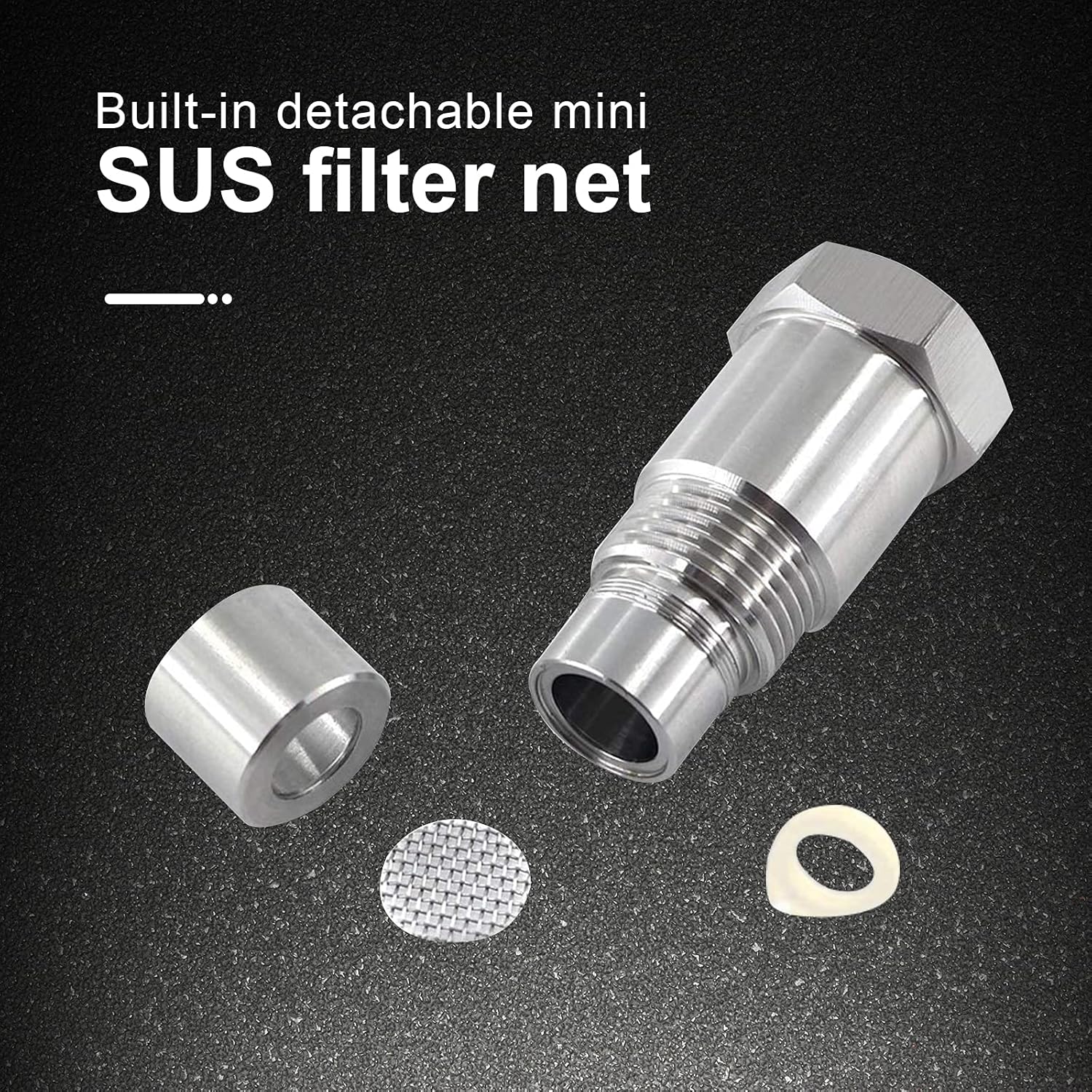 Detalle de RUIZHI Lambdasonde Adapter M18*1,5 (2er-Set) – Lambda Eliminator für O2-Sensor mit 45 mm Abstand
