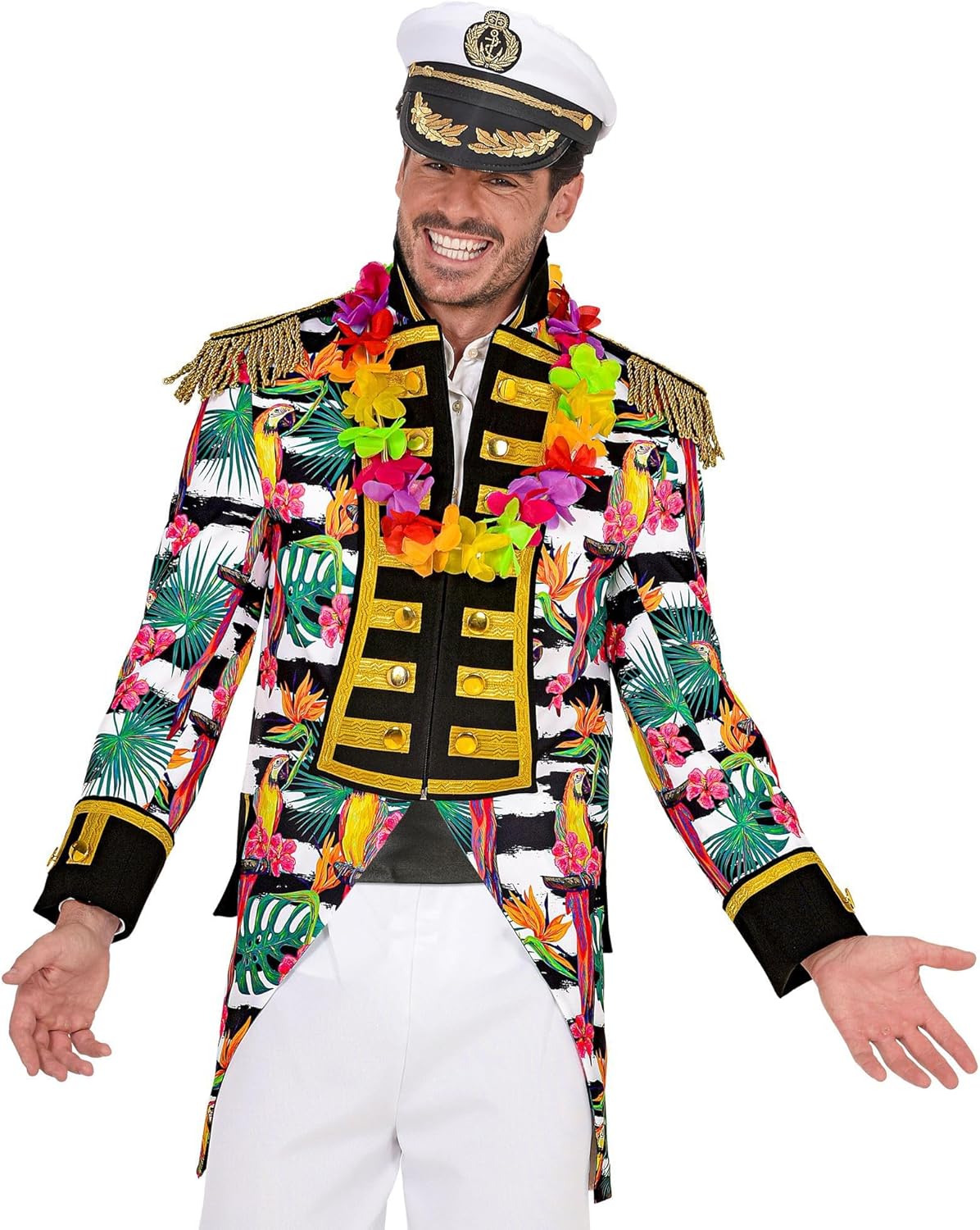 Thumbnail 6 de W WIDMANN MILANO Party Fashion Hawaii Parade Frack – Kostümgröße XL
