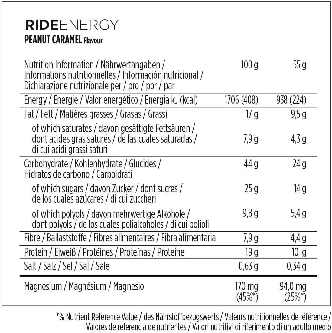 Thumbnail 5 de PowerBar Ride Energy Peanut Caramel Bar 18x55g