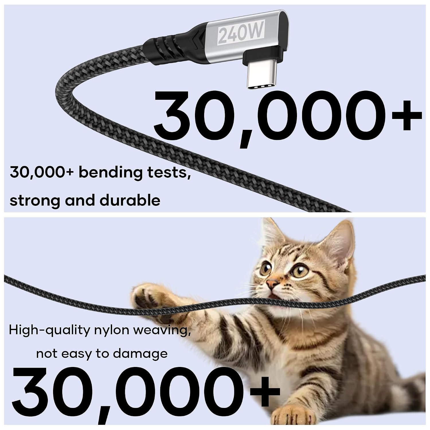 Detalle 2 de woednx USB-C to USB-C 5M 240W cable