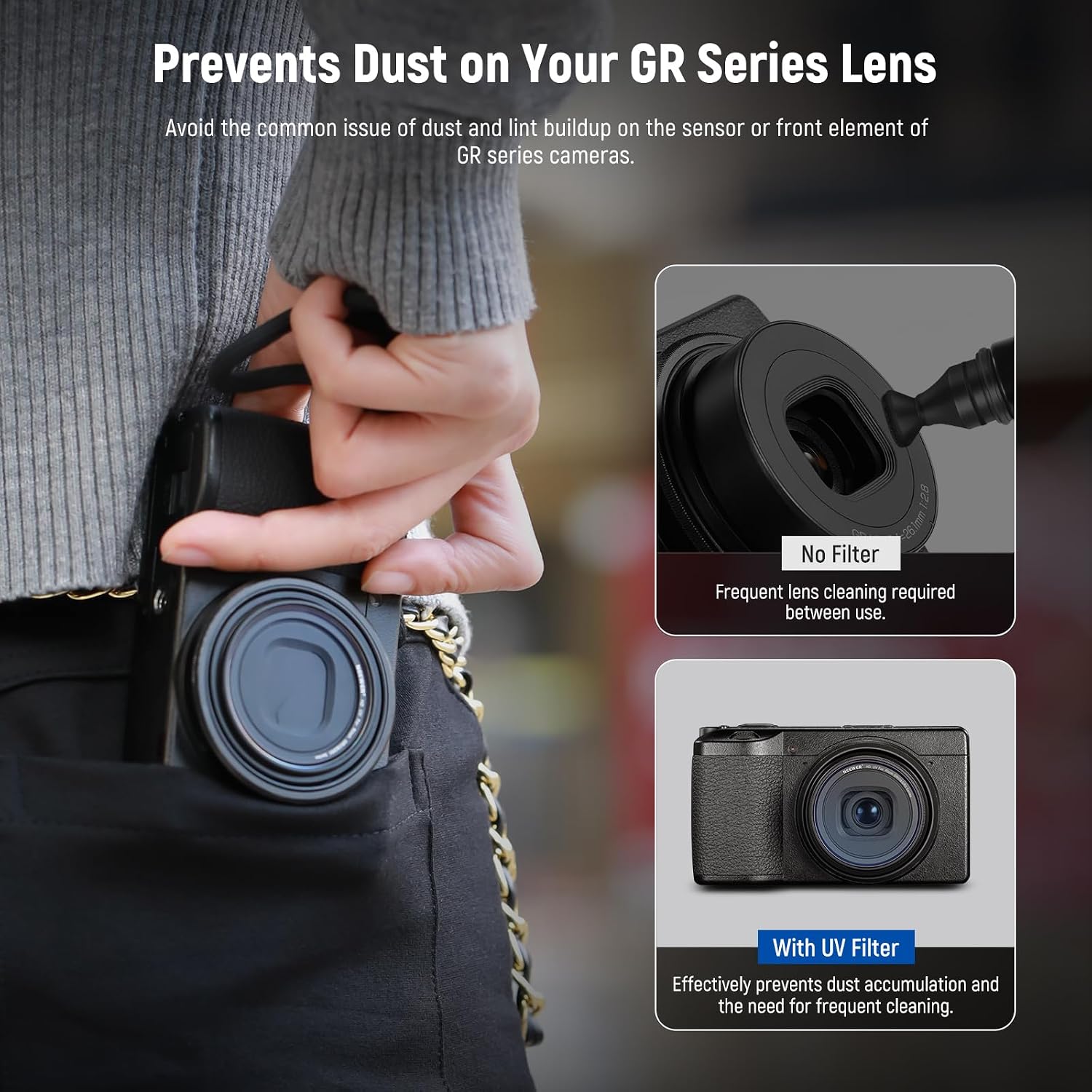 Detalle 2 de NEEWER UV Protection Filter for Ricoh GR IIIx