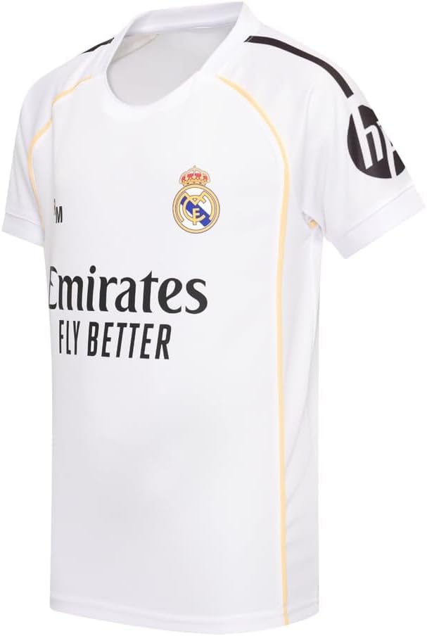 Detalle 2 de Real Madrid RM25C1PE-MBAP – dziecięca koszulka domowa 25/26 Mbappé