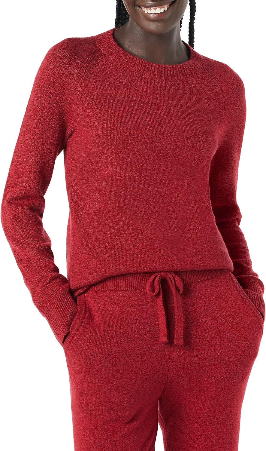 Thumbnail 2 de Amazon Essentials Damen Regular-Fit Langarm-Pullover mit Rundhalsausschnitt