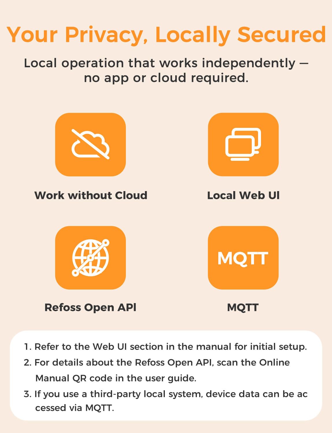 Thumbnail 3 de Refoss EM06P : compteur électrique Wi‑Fi 6 canaux 3 phases avec API ouverte, MQTT et interface web